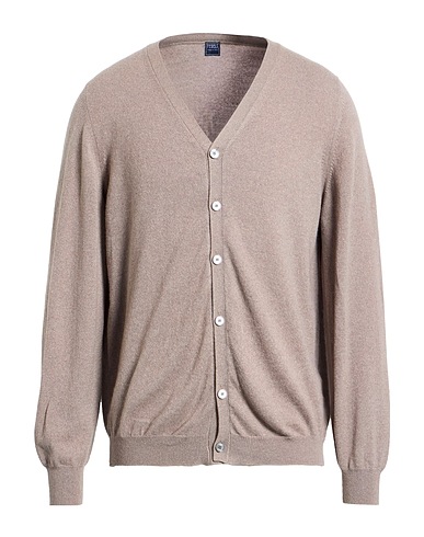 FEDELI Cardigan Tortora 100% Cachemire