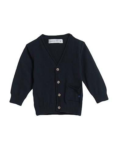 MANUEL RITZ Cardigan Midnight blue 100% Cotton