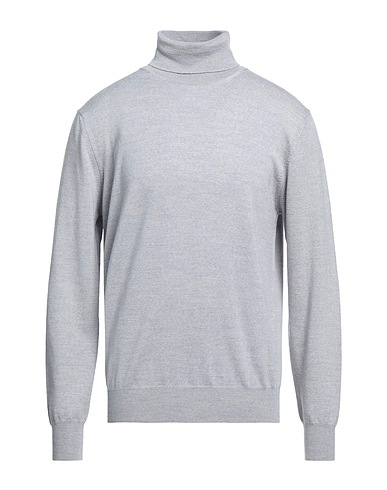 VNECK Dolcevita Grigio chiaro 100% Lana Merino