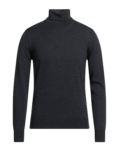 VNECK Turtleneck Charcoal 100% Merino Wool