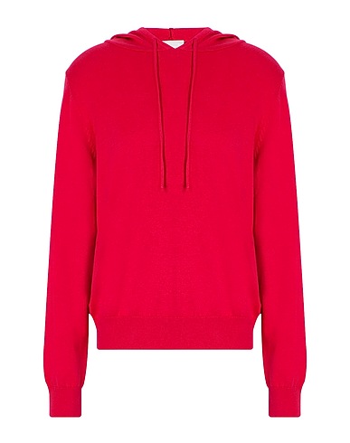 8 by YOOX Pullover KNIT HOODIE
 Fucsia 70% Cotone organico, 20% Poliammide riciclato, 10% Seta