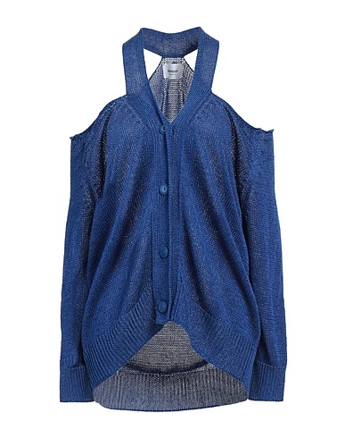 DONDUP Cardigan Blue 80% Linen, 20% Viscose