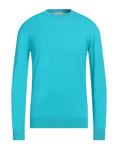 PAOLO PECORA Pullover Turchese 100% Cotone