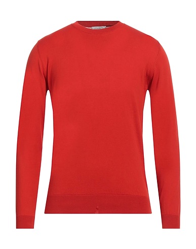 PAOLO PECORA Pullover Mattone 100% Cotone