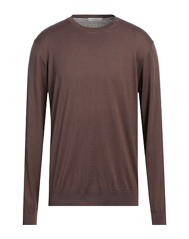 PAOLO PECORA Pullover Testa di moro 100% Cotone