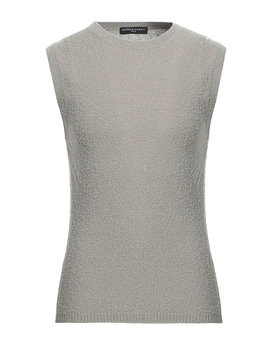 DANIELE FIESOLI Sleeveless sweater Grey 65% Merino Wool, 25% Polyamide, 10% Cashmere