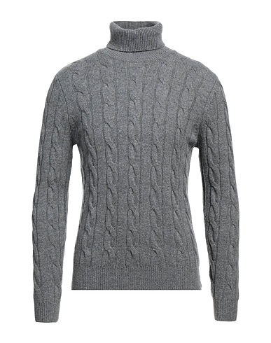 MALO Polo neck Grey 70% Wool, 30% Cashmere