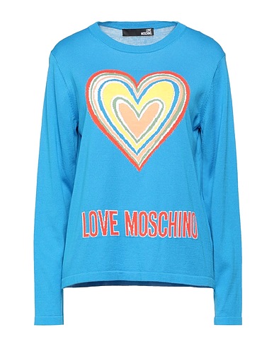 LOVE MOSCHINO Jumper Azure 100% Cotton