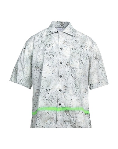 JOHN ELLIOTT Patterned shirt Light grey 100% Cotton