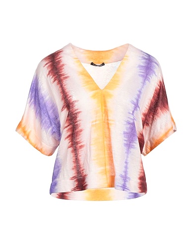 CANESSA T-shirt Πορτοκαλί 100% Λινό