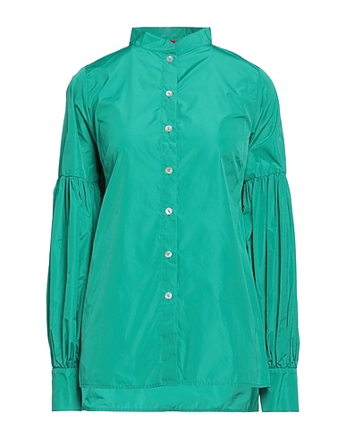 CRISTINA ROCCA Solid colour shirts & blouses Green 100% Polyester