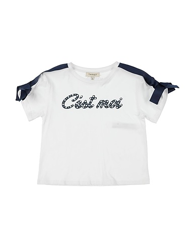 TWINSET T-shirt White 100% Cotton, Polyester
