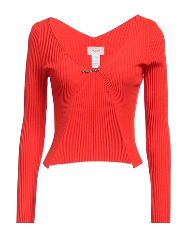 VICOLO Cardigan Tomato red 70% Viscose, 30% Polyester
