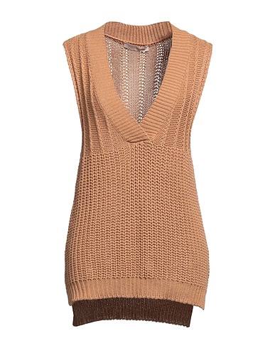 RINASCIMENTO Maglia Gilet Cammello 50% Cotone, 50% Acrilico