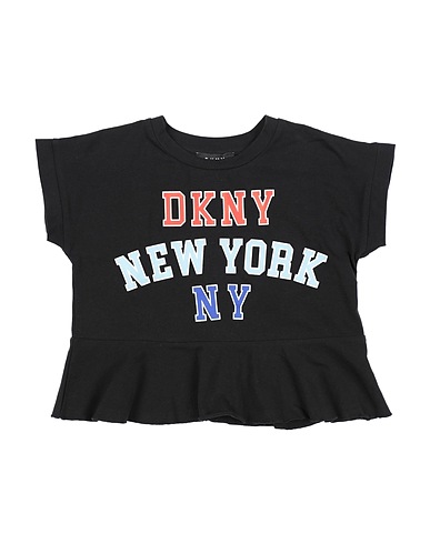 DKNY T-shirt Black 95% Cotton, 5% Elastane