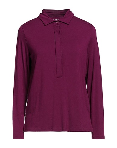 MAJESTIC FILATURES Polo shirt Garnet 94% Viscose, 6% Elastane