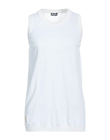 BLAUER. Maglia Gilet Bianco 100% Cotone