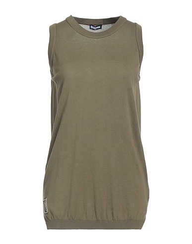 BLAUER. Maglia Gilet Verde militare 100% Cotone