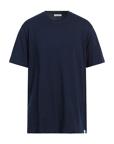 PAOLO PECORA Basic T-Shirt Navy blue 100% Cotton