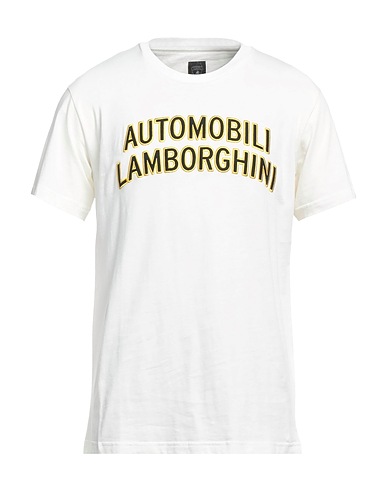 AUTOMOBILI LAMBORGHINI T-shirt White 100% Cotton, Elastane