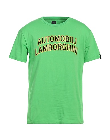 AUTOMOBILI LAMBORGHINI T-Shirt Säuregrün 100% Baumwolle, Elastan
