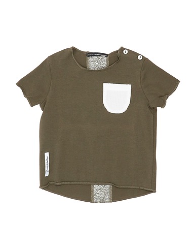 DANIELE ALESSANDRINI T-shirt Military green 90% Cotton, 10% Elastane