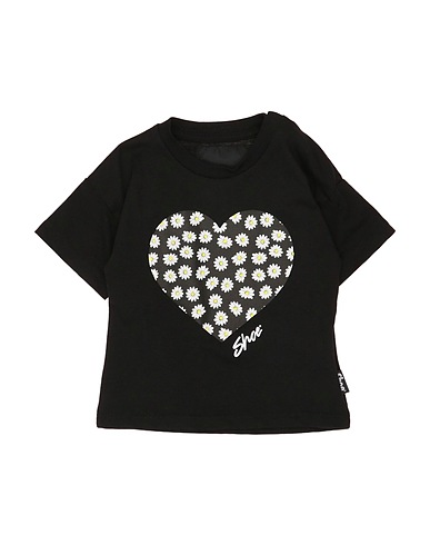SHOE T-shirt Black 100% Cotton