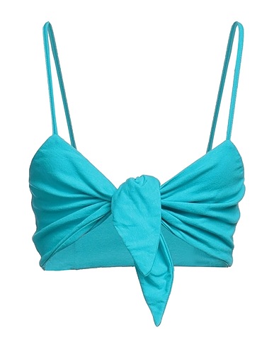 MERCI ITALIA Top Turquoise 100% Cotton
