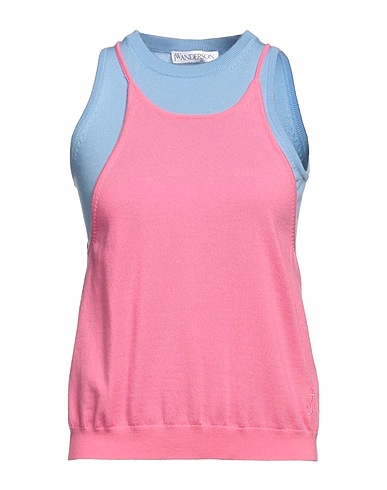 JW ANDERSON Sleeveless sweater Pink 100% Merino Wool