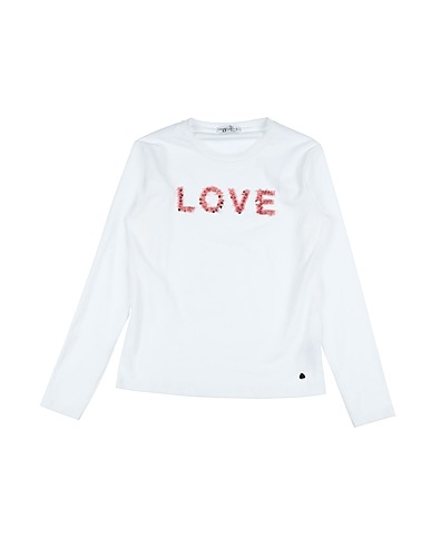 TO BE TOO T-shirt Bianco 94% Cotone, 6% Rayon