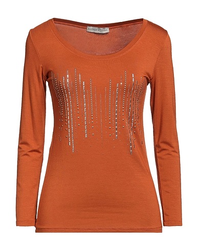 BOUTIQUE de la FEMME T-shirt Rust 95% Viscose, 5% Elastane