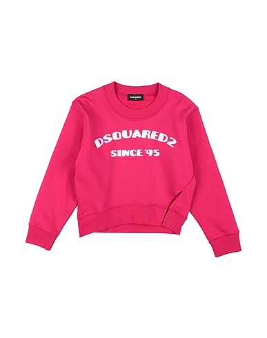 DSQUARED2 Felpa Fucsia 100% Cotone