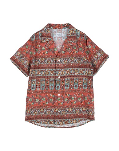 MOOD_ONE Patterned shirt Rust 100% Viscose