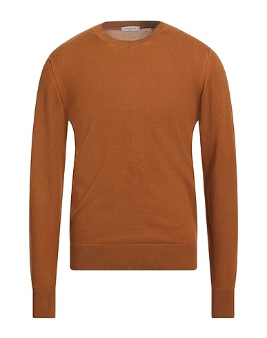 PAOLO PECORA Jumper Brown 100% Cotton