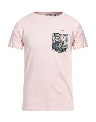 DANIELE ALESSANDRINI HOMME T-shirt Light pink 100% Cotton