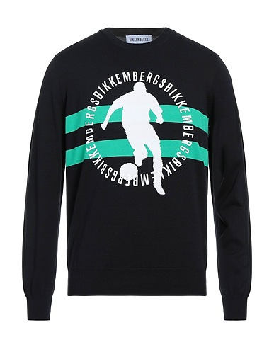 BIKKEMBERGS Jumper Black 100% Cotton