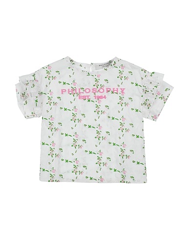 PHILOSOPHY di LORENZO SERAFINI Top White 100% Cotton