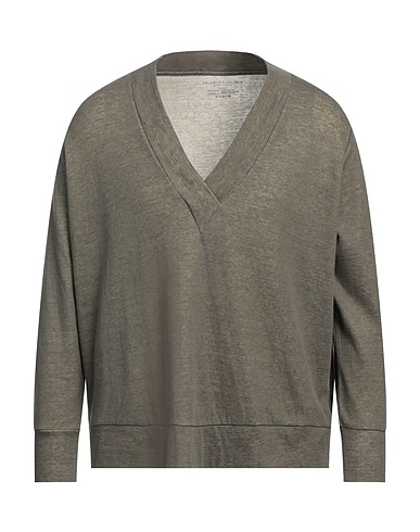 MAJESTIC FILATURES Sweater Dark green 70% Cotton, 30% Cashmere