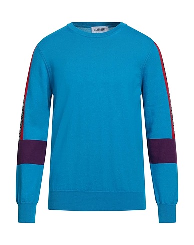 BIKKEMBERGS Sweater Azure 100% Cotton, Polyester