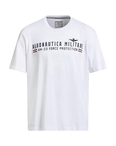 AERONAUTICA MILITARE T-shirt White 100% Cotton