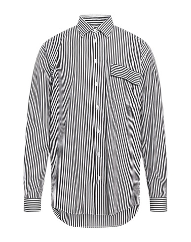PAURA Camicia a righe Nero 100% Cotone