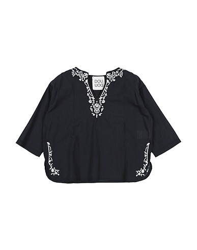 DOUUOD Top Black 100% Cotton