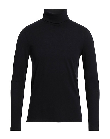 MAJESTIC FILATURES Polo neck Black 85% Cotton, 15% Cashmere