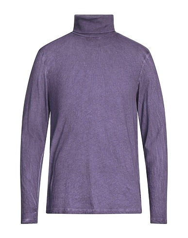 MAJESTIC FILATURES Rollkragenpullover Dunkelviolett 85% Baumwolle, 15% Kaschmir