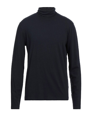 MAJESTIC FILATURES Polo neck Midnight blue 85% Cotton, 15% Cashmere