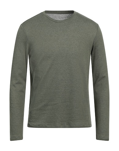 MAJESTIC FILATURES T-shirt Military green 70% Cotton, 30% Cashmere
