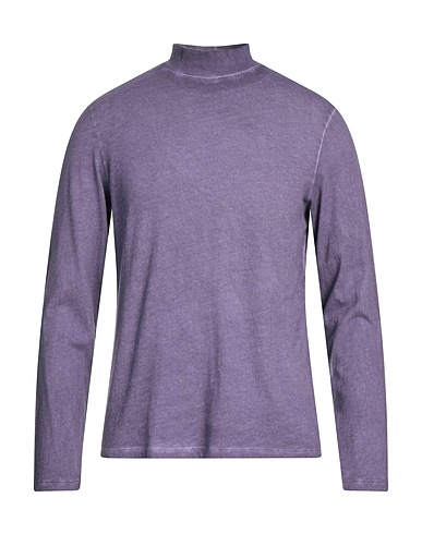 MAJESTIC FILATURES T-shirt Dark purple 85% Cotton, 15% Cashmere