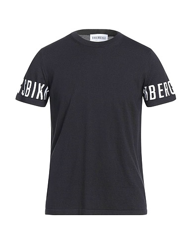 BIKKEMBERGS Pullover Schwarz 100% Baumwolle