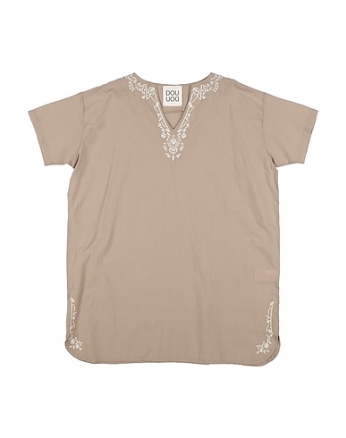 DOUUOD Top Beige 100% Cotton