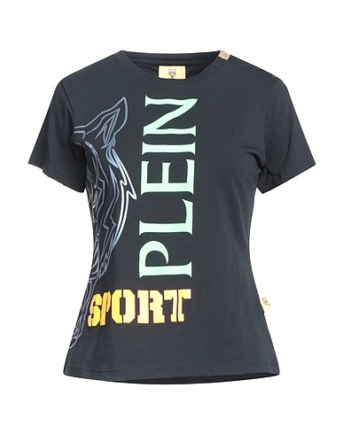 PLEIN SPORT T-shirt Black 96% Cotton, 4% Elastane